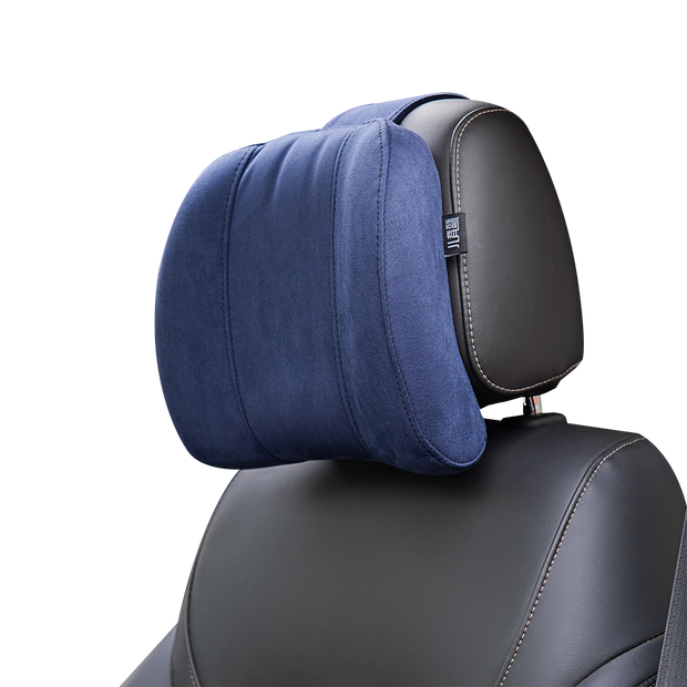 Forbell Car Headrest Neck Pillow Suede Fabric Car Neck Headrest Pillow Car Seat Pillow Rest Headrest Memory Foam Headrest