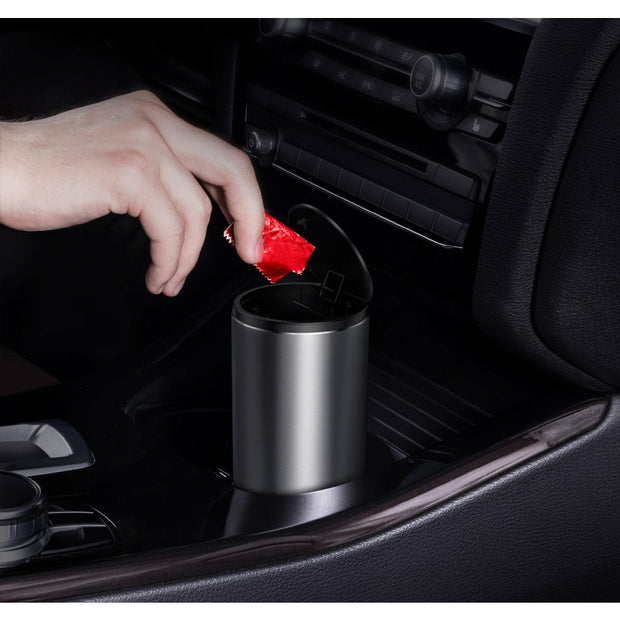 Baseus Alloy Car Trash Can, and bags