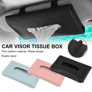 PU Leather Car Sun Visor Tissue Boxes